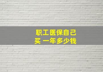 职工医保自己买 一年多少钱